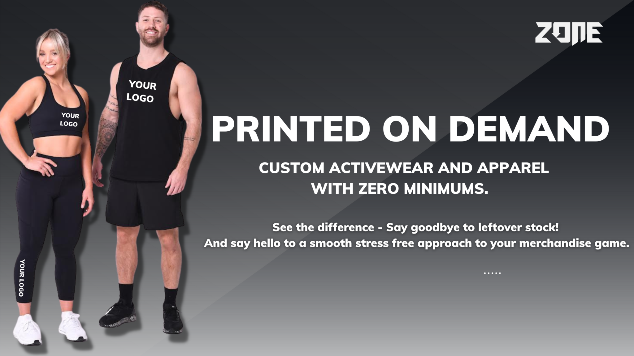 Printed activewear top